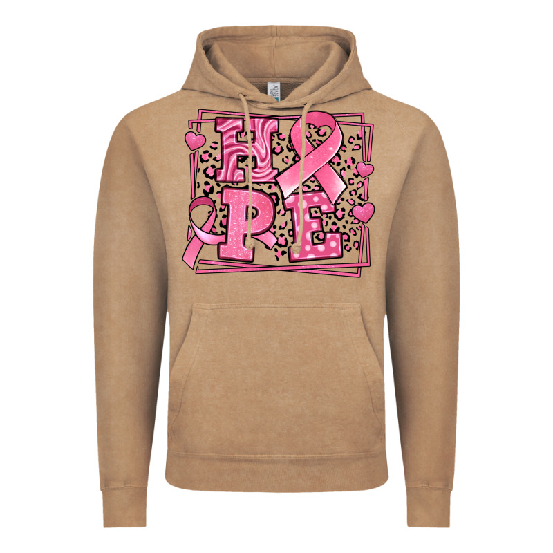 Hope Breast Cancer Awareness Ribbon Vintage Hoodie by LillyAllenDesigns | Teevron