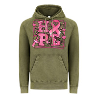 Vintage Olive hope breast cancer awareness ribbon Vintage Hoodie - LillyAllenDesigns