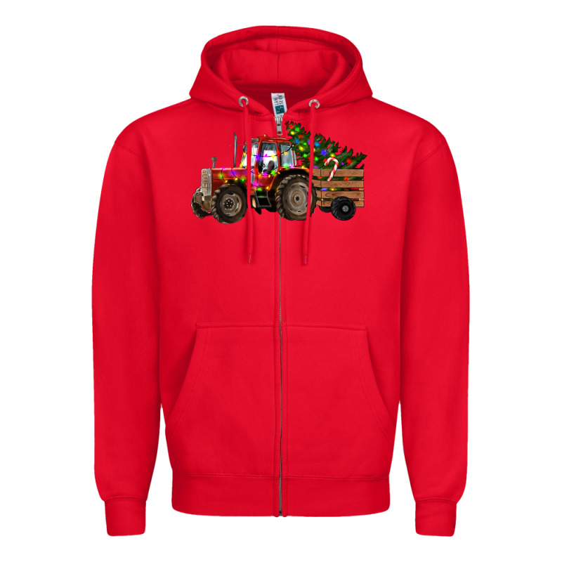 Christmas Farm Zipper Hoodie by RanaPortraitStore | Teevron