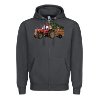 Smoke christmas farm Zipper Hoodie - RanaPortraitStore