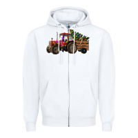 White christmas farm Zipper Hoodie - RanaPortraitStore