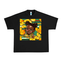 Black juneteenth afro girl seamless pattern Urban Heavy Tee - BundleAndBundleShop