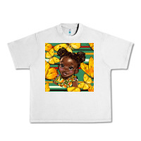 Lunar Rock juneteenth afro girl seamless pattern Urban Heavy Tee - BundleAndBundleShop