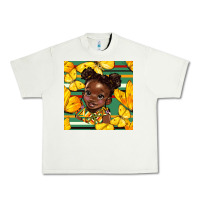 Pistachio juneteenth afro girl seamless pattern Urban Heavy Tee - BundleAndBundleShop