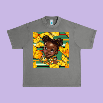 Juneteenth Afro Girl Seamless Pattern Urban Heavy Tee Designed By Bundleandbundleshop