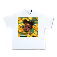 White juneteenth afro girl seamless pattern Urban Heavy Tee - BundleAndBundleShop