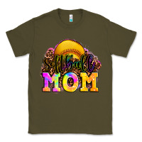 Army Green softball mom Classic Tee - OliviaCreatesArt