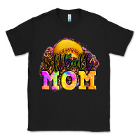 Black softball mom Classic Tee - OliviaCreatesArt
