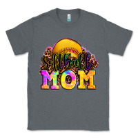 Charcoal Heather softball mom Classic Tee - OliviaCreatesArt