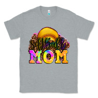 Heather Grey softball mom Classic Tee - OliviaCreatesArt