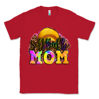 Red softball mom Classic Tee - OliviaCreatesArt