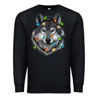 Black Christmas with wolf Premium Sweatshirt - RanaPortraitStore