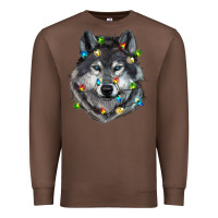 Chestnut Christmas with wolf Premium Sweatshirt - RanaPortraitStore