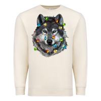Sandshell Christmas with wolf Premium Sweatshirt - RanaPortraitStore
