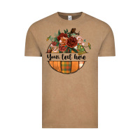 Vintage Coffee preview customize floral pumpkin Vintage Tee - BundleAndBundleShop