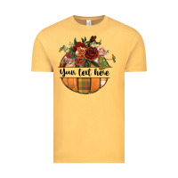 Vintage Mustard preview customize floral pumpkin Vintage Tee - BundleAndBundleShop
