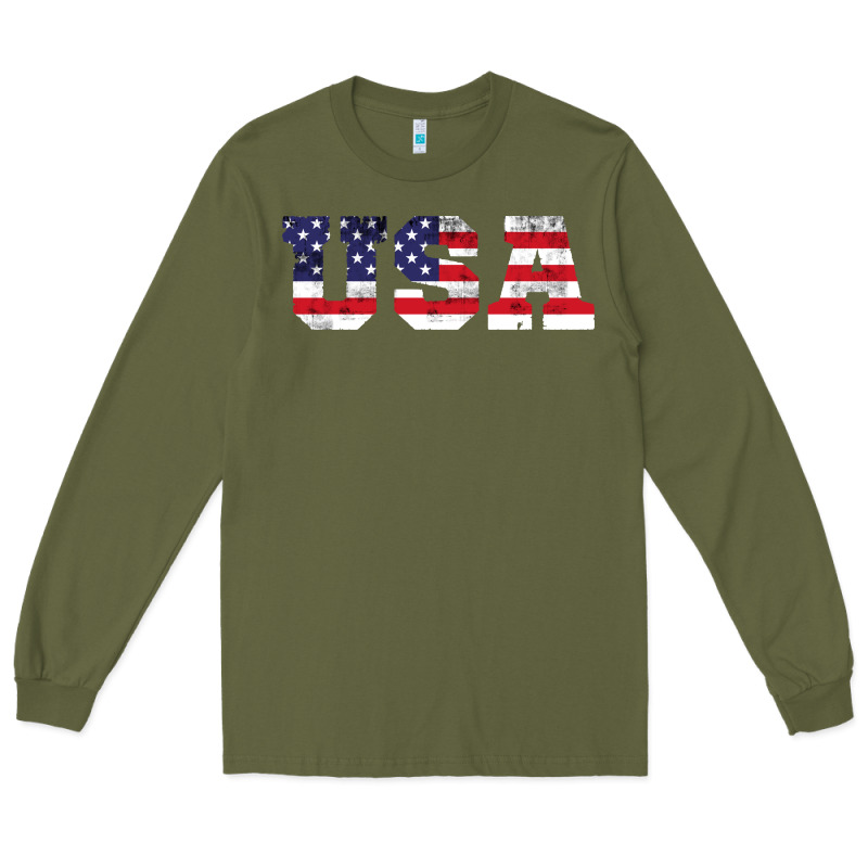 Usa Long Sleeve Tee by DesigneFamous | Teevron