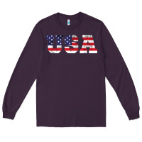 Plum usa Long Sleeve Tee - DesigneFamous