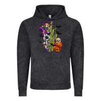Vintage Black halloween cows Vintage Hoodie - LillyAllenDesigns