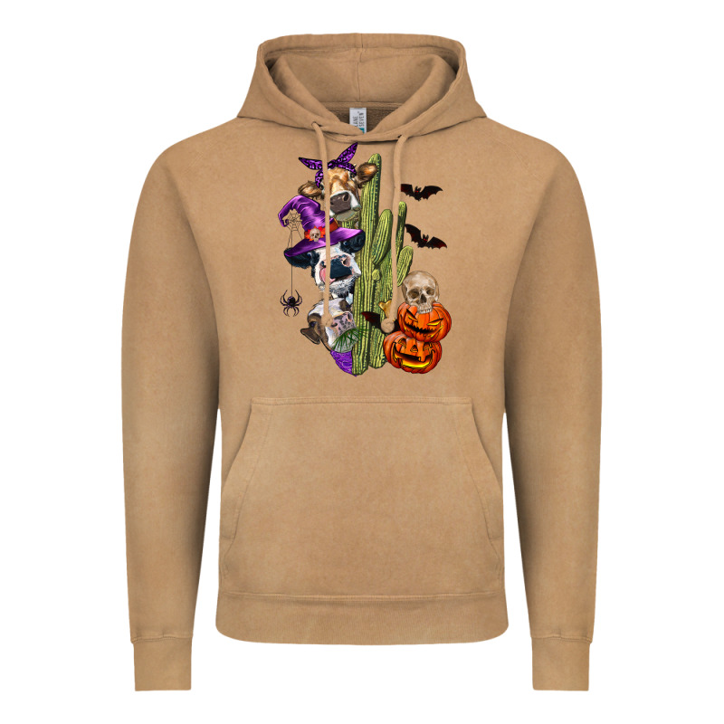 Halloween Cows Vintage Hoodie by LillyAllenDesigns | Teevron