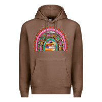 Chestnut teacher pen apple books rainbow Premium Hoodie - Artiststas