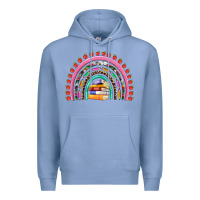 Colony Blue teacher pen apple books rainbow Premium Hoodie - Artiststas