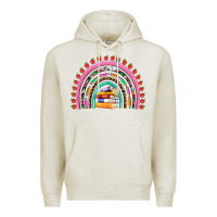 Oatmeal Heather teacher pen apple books rainbow Premium Hoodie - Artiststas