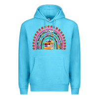 Ocean Blue teacher pen apple books rainbow Premium Hoodie - Artiststas