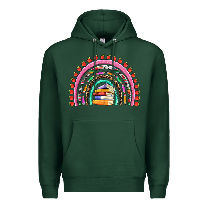 Teacher Pen Apple Books Rainbow Premium Hoodie by Artiststas | Teevron
