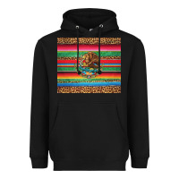 Black serape leopard mexican Heavyweight Hoodie - Jasminsmagicworld