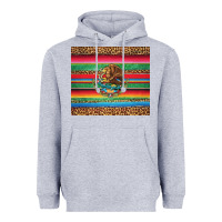 Heather Grey serape leopard mexican Heavyweight Hoodie - Jasminsmagicworld