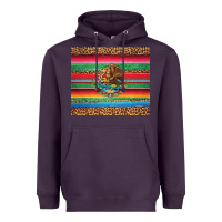 Plum serape leopard mexican Heavyweight Hoodie - Jasminsmagicworld