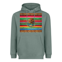 Sage serape leopard mexican Heavyweight Hoodie - Jasminsmagicworld