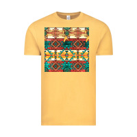 Vintage Mustard native american aztec seamless pattern Vintage Tee - BundleAndBundleShop