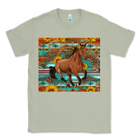 Matcha galloping horse aztec sunflower Classic Tee - Artiststas