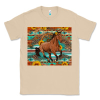 Mushroom galloping horse aztec sunflower Classic Tee - Artiststas