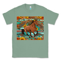 Sage galloping horse aztec sunflower Classic Tee - Artiststas
