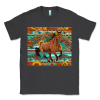 Smoke galloping horse aztec sunflower Classic Tee - Artiststas