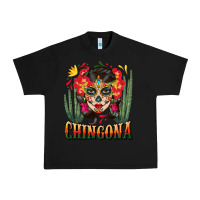 Black chingona sugar skull Urban Heavy Tee - BundleAndBundleShop