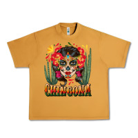 Peanut Butter chingona sugar skull Urban Heavy Tee - BundleAndBundleShop