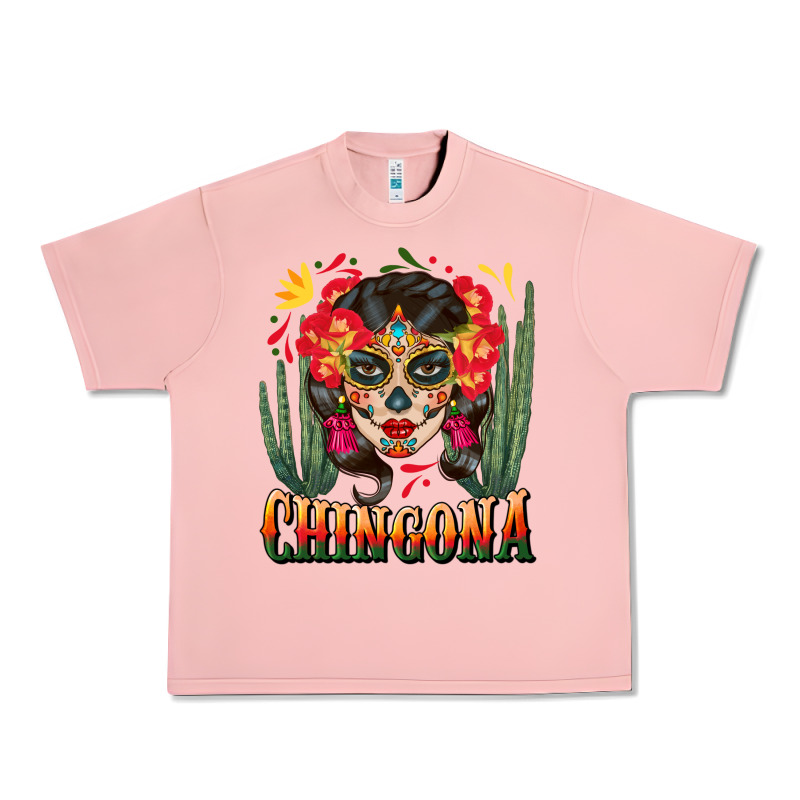 Chingona Sugar Skull Urban Heavy Tee by BundleAndBundleShop | Teevron