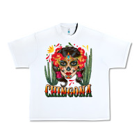 White chingona sugar skull Urban Heavy Tee - BundleAndBundleShop