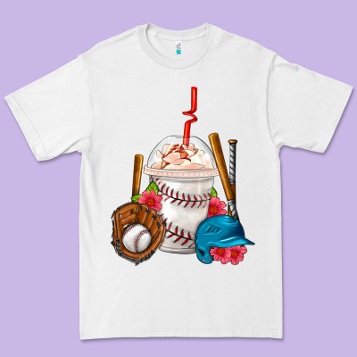 Baseball Frappe Coffee Premium Tee Designed By Fadigitalartstudio