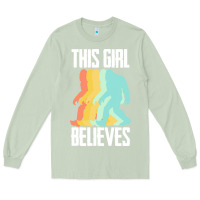 Matcha bigfoot t  shirt bigfoot   this girl believes t  shirt Long Sleeve Tee - DesigneFamous