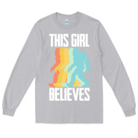 Moon Dust bigfoot t  shirt bigfoot   this girl believes t  shirt Long Sleeve Tee - DesigneFamous