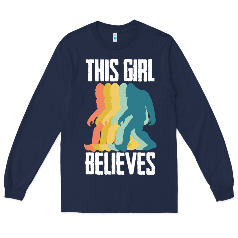 Bigfoot T  Shirt Bigfoot   This Girl Believes T  Shirt Long Sleeve Tee by DesigneFamous | Teevron