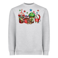 Heather Grey army Christmas coffee Heavyweight Sweatshirt - Jasminsmagicworld