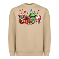 Mushroom army Christmas coffee Heavyweight Sweatshirt - Jasminsmagicworld