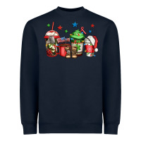 Navy army Christmas coffee Heavyweight Sweatshirt - Jasminsmagicworld
