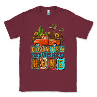 Burgundy country roads take me home olivia Classic Tee - OliviaCreatesArt